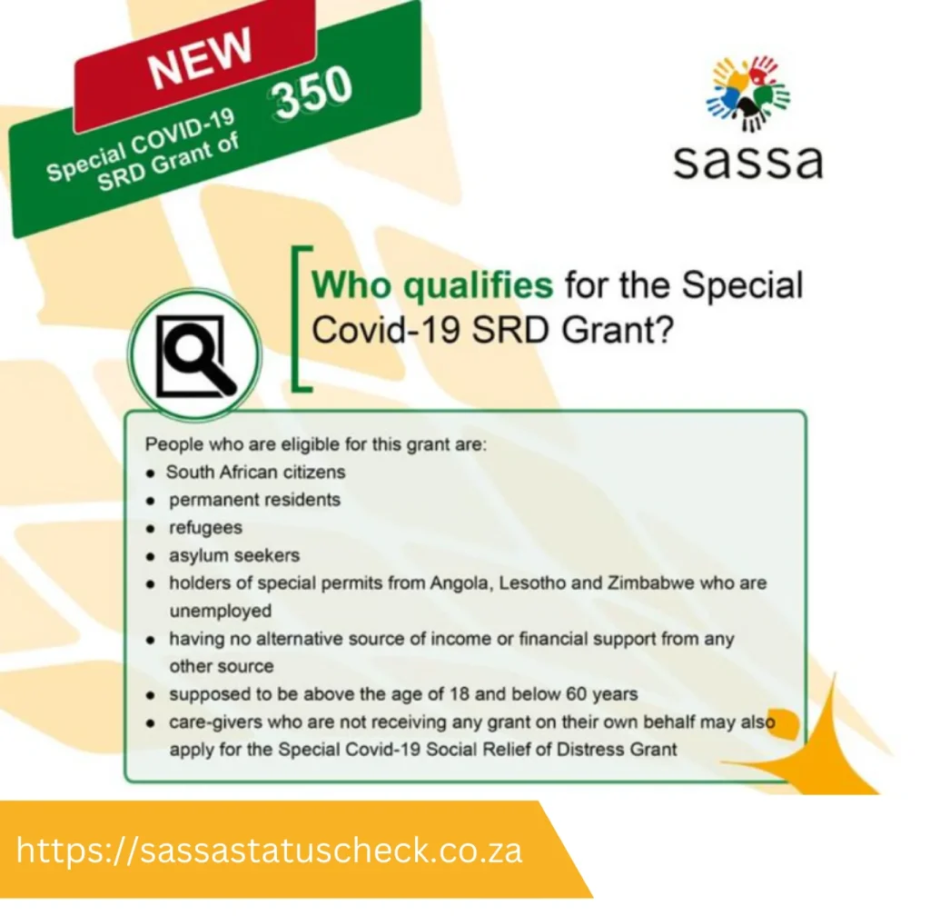 who qualifies for sassa special covid-19 grant