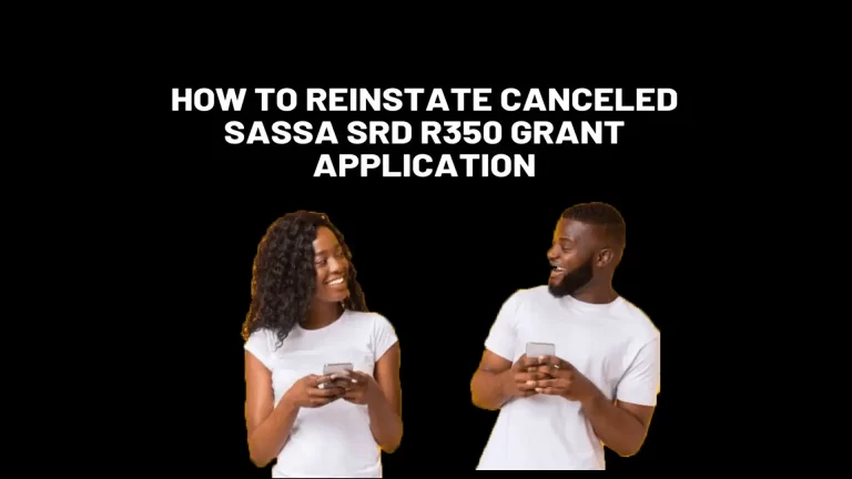 How to reinstate my canceled application of sassa