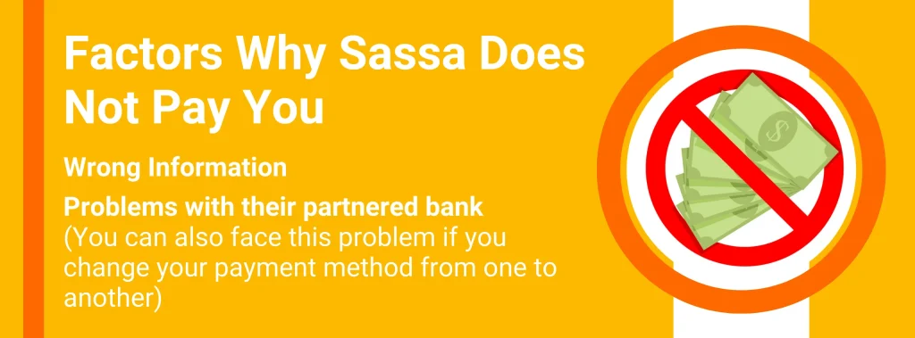Factors Why Sassa Does Not Pay You