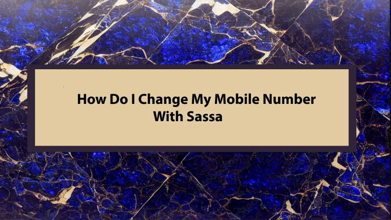 Change mobile number