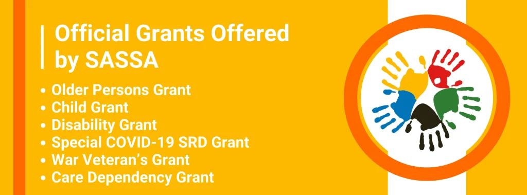 Official Grants Offered by SASSA